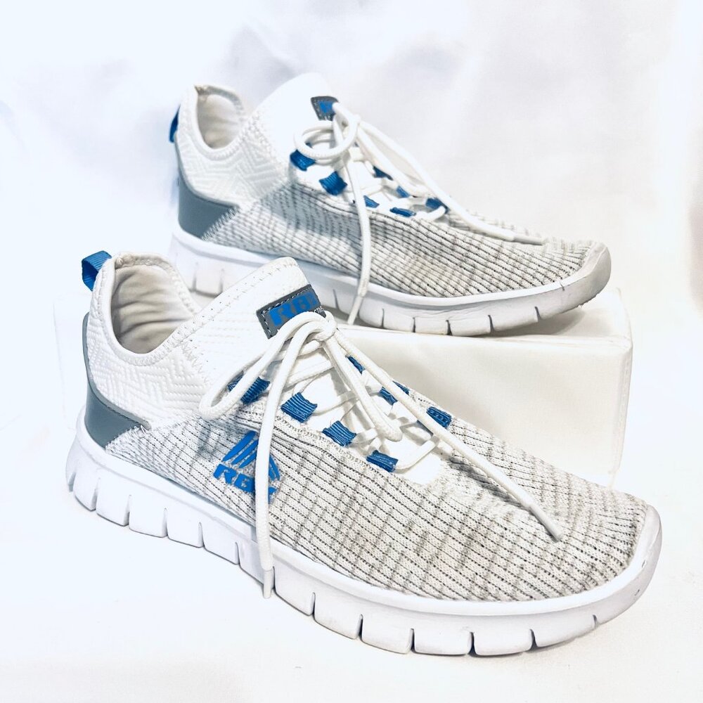 RBX Live Life Active-Women's Slip On Sneakers-Blue/White/Gray-8 1/2-